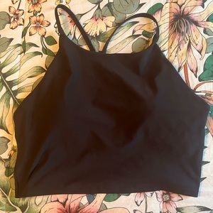 Old Navy Power sculpt Sports Bra (elongated) Size XL BLACK